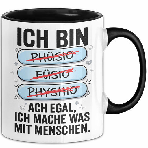 Physiotherapie Humor Tasse Geschenk Ich Mache Was Mit Menschen Geschenkidee Geburtstag Physiotherapeut Trendation