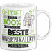 Beste Musikberaterin Der Welt Tasse Geschenk für Eine Musikberaterin Geprüft Und Sicher Geschenkidee Geburtstag Weihnachten Weiß Trendation