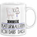 Geschenk für Naturmalerin Tasse Lustige Geschenkidee Geburtstag Ich Bin Naturmalerin Ich Darf Das Weiß Trendation