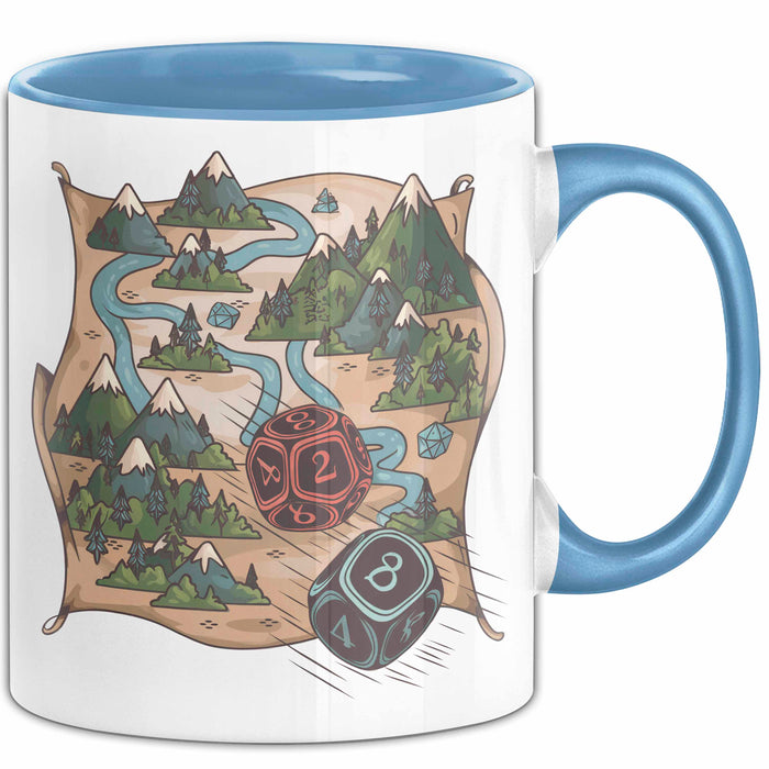 Brettspielfan Tasse Geschenkidee Tabletop Gamer Lustiger Geschenkidee Lustig Blau Trendation