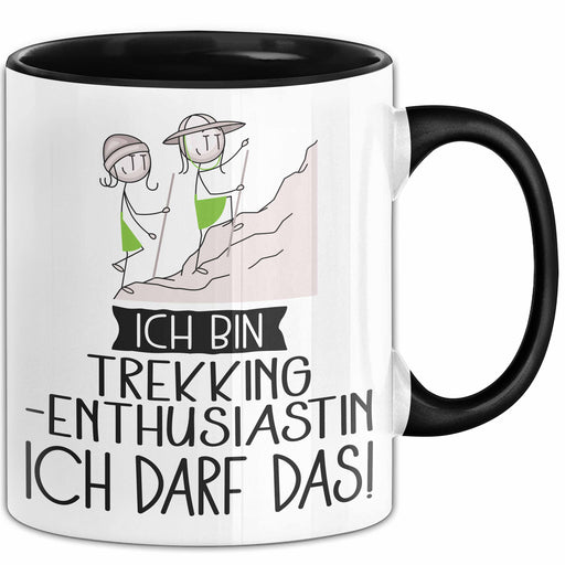 Geschenk für Trekking-Enthusiastin Tasse Lustige Geschenkidee Geburtstag Ich Bin Trekking-Enthusiastin Ich Darf Das Trendation
