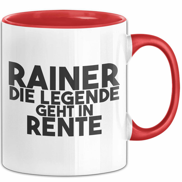 Rainer Tasse Rainer – Die Legende Geht In Rente Geschenk