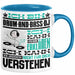 Drum-and-Bass-DJ Geschenk Tasse Lustige Geschenkdiee für einen Drum-and-Bass-DJ Geburtstag Ich Bin Drum-and-Bass-DJ Ich Kann Es Dir Erklären Aber Nicht Für Dich Verstehen Blau Trendation