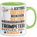 Trompeter Geschenk Tasse Lustiger Spruch Erheben Sie Sich Der Trompeter Betritt den Raum Grün Trendation
