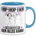 Hip-Hop-Fan Tasse Geschenk für Hip-Hop-Fan Der Mann Der Alles Kann Geschenkidee zum Geburtstag Blau Trendation