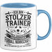 Fußballtrainer Tasse Geschenk Lustige Geschenkidee Spruch Stolzer Trainer Blau Trendation