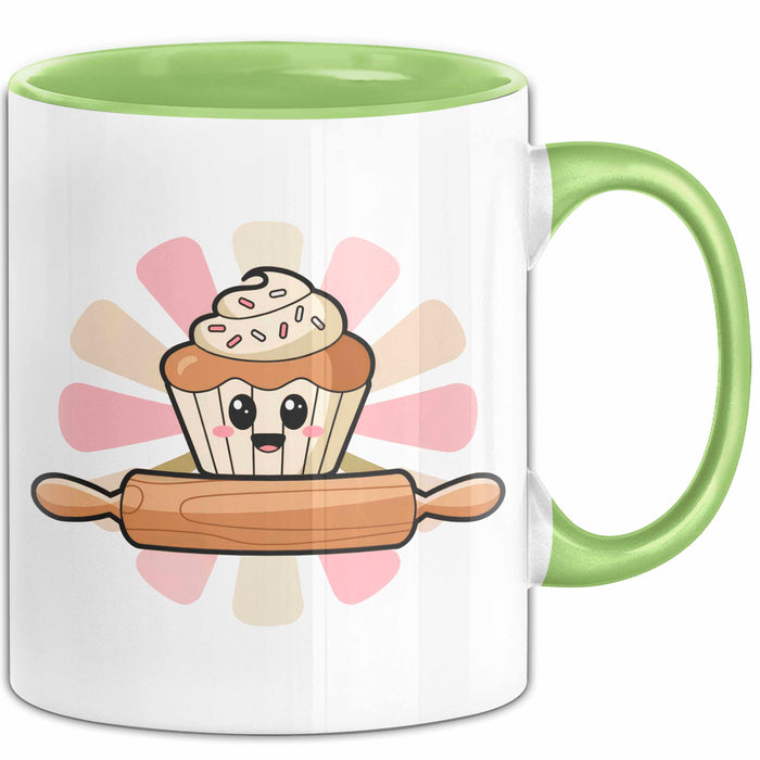 Bäcker Tasse Geschenkidee Konditor Lustiger Spruch Geschenkidee Lustig Grün Trendation