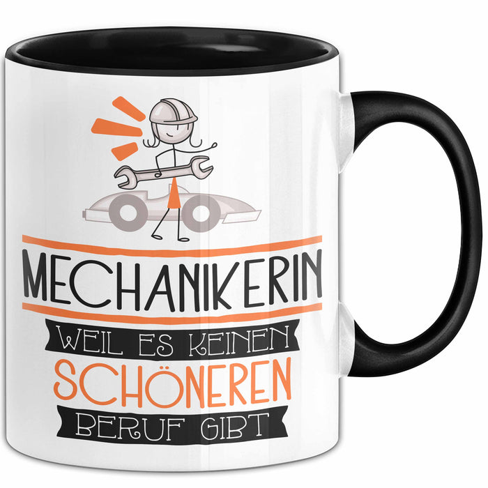 Mechanikerin Weil Es Keinen Schöneren Beruf Gibt Tasse Geschenk für Eine Mechanikerin Lustig Trendation