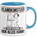 Klangkünstler Tasse Geschenk für Klangkünstler Der Mann Der Alles Kann Geschenkidee zum Geburtstag Blau Trendation