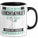 Leichtathlet Tasse Geschenk für Leichtathlet Geburtstag Lustiger Spruch Kaffee-Becher Was Ist Deine Superkraft Schwarz Trendation