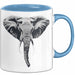 Elefant Tier Tasse Geschenk Lustige Geschenkidee Spruch Blau Trendation