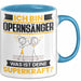 Opernsänger Tasse Geschenk für Opernsänger Geburtstag Lustiger Spruch Kaffee-Becher Was Ist Deine Superkraft Blau Trendation