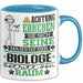 Biologe Geschenk Tasse Lustiger Spruch Erheben Sie Sich Der Biologe Betritt den Raum Blau Trendation