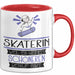 Skaterin Weil Es Keinen Schöneren Beruf Gibt Tasse Geschenk für Eine Skaterin Lustig Rot Trendation
