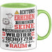 Wildtierschützer Geschenk Tasse Lustiger Spruch Erheben Sie Sich Der Wildtierschützer Betritt den Raum Grün Trendation
