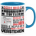 Aquarium-Tüftler Geschenk Kaffee-Tasse Geschenkidee für Aquarium-Tüftler Ich Bin Aquarium-Tüftler Ich Kann Es Dir Erklären Jedoch Nicht Für Dich Verstehen Spruch Lustig Blau Trendation