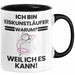 Eiskunstläufer Geschenk Tasse Lustiger Spruch Ich Bin Eiskunstläufer Warum Weil Ich Es Kann Geschenkidee Bester Eiskunstläufer Geburtstag Kaffee-Becher Trendation