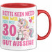 30. Geburtstag Tasse Frauen Geschenk Bitte Nur Kein Neid Nur Weil Ich mit 30 Noch So Gut Aussehe Mama Oma Rot Trendation