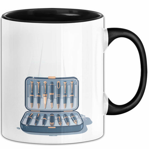 Stift Sammler Tasse Geschenk Lustige Geschenkidee Spruch Für Schreibwerkzeug Fans Trendation