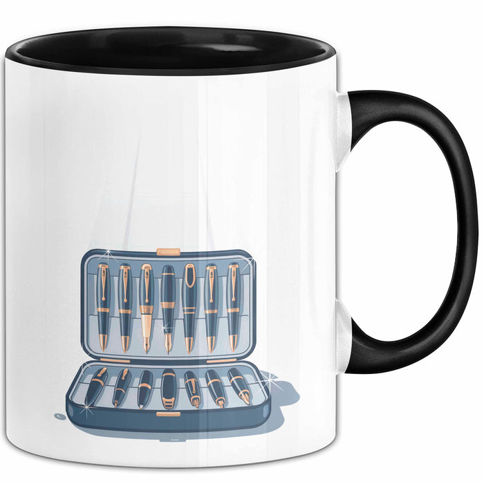 Stift Sammler Tasse Geschenk Lustige Geschenkidee Spruch Für Schreibwerkzeug Fans Trendation