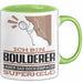 Boulderer Geschenk Tasse Ich Bin Boulderer Aber Sag Doch Einfach Superheld Lustige Geschenkdiee für Boulderer Kaffee-Becher Grün Trendation