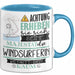 Windsurferin Tasse Geschenk Lustiger Spruch Bitte Erheben Sie Sich Seine Majestät Die Windsurferin Betritt Den Raum Blau Trendation
