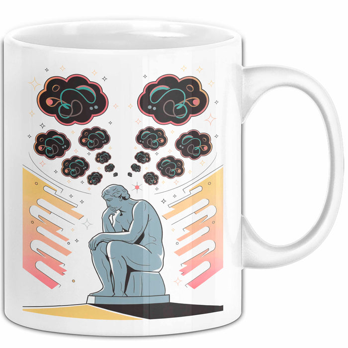Philosoph Tasse Geschenk Lustige Geschenkidee Spruch Für Tief Denker Weiß Trendation