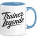 Fußballtrainer Fußballteam Tasse Geschenk Lustige Geschenkidee Spruch Trainer Legende Blau Trendation