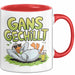 Sarkastische Gans Tasse Geschenkidee Total Entspannt Rot Trendation