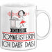 Geschenk für Tonmeisterin Tasse Lustige Geschenkidee Geburtstag Ich Bin Tonmeisterin Ich Darf Das Weiß Trendation