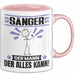 Sänger Tasse Geschenk für Sänger Der Mann Der Alles Kann Geschenkidee zum Geburtstag Rosa Trendation