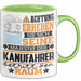 Kanufahrer Geschenk Tasse Lustiger Spruch Erheben Sie Sich Der Kanufahrer Betritt den Raum Grün Trendation