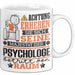 Psychologe Geschenk Tasse Lustiger Spruch Erheben Sie Sich Der Psychologe Betritt den Raum Weiß Trendation