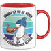 Nordsee Tasse Geschenk Zuhause Ist Wo Die Möwen Das Fischbrötchen Klauen Geschenkidee Sylt Norderney Rot Trendation
