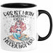 Meerjungfrau Geschenk Tasse Mädchen Das Ist Mein Menschen Kostüm In Echt Bin Ich Eine Meerjungfrau Nixe Geschenkidee Mädels Kaffee-Becher Schwarz Trendation
