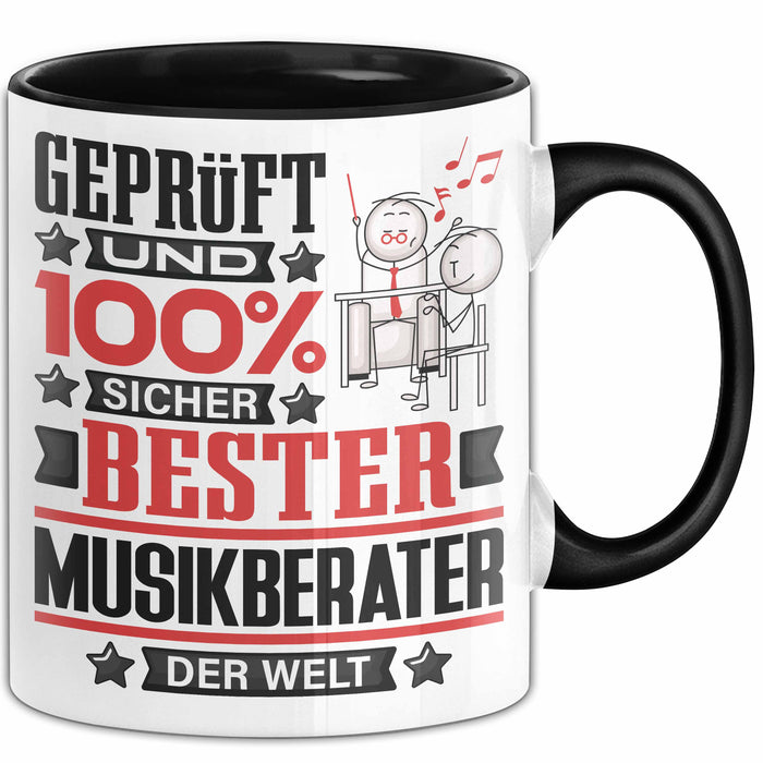 Musikberater Geschenk Lustiger Spruch für Musikberater Geschenkidee Bester Musikberater Der Welt Schwarz Trendation