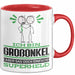 Großonkel Geschenk Tasse Ich Bin Großonkel Aber Sag Doch Einfach Superheld Lustige Geschenkdiee für Großonkel Kaffee-Becher Rot Trendation