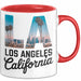 Los Angeles LA Kalifornien USA Tasse Geschenk Lustige Geschenkidee Spruch Rot Trendation