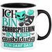 Schauspielerin Ausbildung Start Geschenk Tasse Ich Bin Schauspielerin In Der Ausbildung Ich Darf Das Kaffee-Becher Geschenkidee Schwarz Trendation