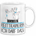 Geschenk für Reittrainerin Tasse Lustige Geschenkidee Geburtstag Ich Bin Reittrainerin Ich Darf Das Weiß Trendation