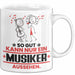 Musiker Geschenk Tasse So Gut Kann Nur Ein Musiker Aussehen Geschenkidee Kaffee-Becher Weiß Trendation