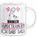 Geschenk für Hundetrainerin Tasse Lustige Geschenkidee Geburtstag Ich Bin Hundetrainerin Ich Darf Das Weiß Trendation
