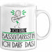 Geschenk für Bassgitarristin Tasse Lustige Geschenkidee Geburtstag Ich Bin Bassgitarristin Ich Darf Das Weiß Trendation