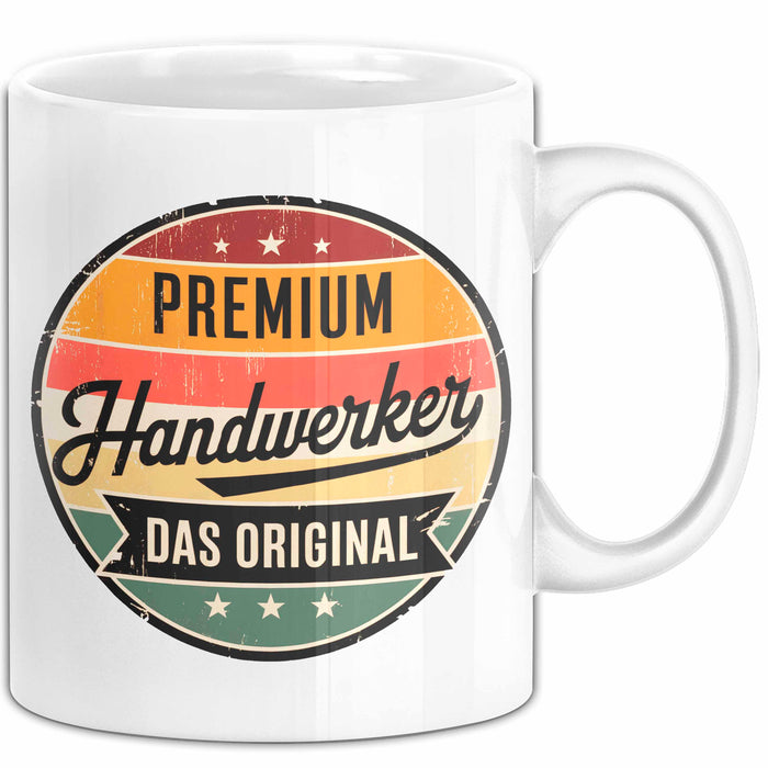 Zimmermann Holz Tischlerei Tasse Geschenk Lustige Geschenkidee Spruch Premium Handwerker Das Original Weiß Trendation