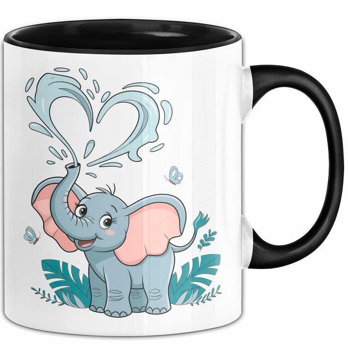 Elefantenliebhaber Tasse Geschenkidee für Wildtier Fans Trendation