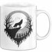 Wolf Tierliebhaber Tasse Geschenk Lustige Geschenkidee Spruch Weiß Trendation