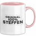 Steffen Tasse Original 100% Steffen Geschenk Rosa Trendation