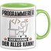 Programmierer Tasse Geschenk für Programmierer Der Mann Der Alles Kann Geschenkidee zum Geburtstag Grün Trendation