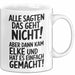 Elke Tasse Geschenk Alle Sagten Das Geht Nicht Aber Dann Kam Elke Und Hat Es Einfach Gemacht Geschenkidee Becher mit Name Weiß Trendation