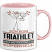 Triathlet Geschenk Tasse Ich Bin Triathlet Aber Sag Doch Einfach Superheld Lustige Geschenkdiee für Triathlet Kaffee-Becher Rosa Trendation